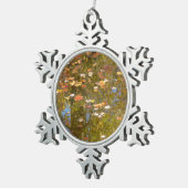 Herbstausstiege und Streams-Reflektion bei Greenbe Schneeflocken Zinn-Ornament (Rechts)