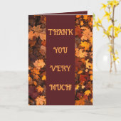 Herbstausweis Karte (Gelbe Blume)