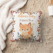 Herbstbaby niedliche Fuchs Herbst Thema personalis Kissen (Decke)