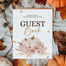 HerbstBaby ShowGuest Book Sign Poster