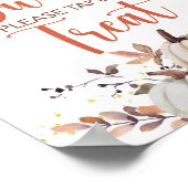 Herbstbabys sind süß Nehmen Sie eine Leckerei Dusc Poster (Ecke)