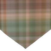 Herbstbaldzypresse Orange, Rot und Grün Kariert Kurzer Tischläufer (Ecke)