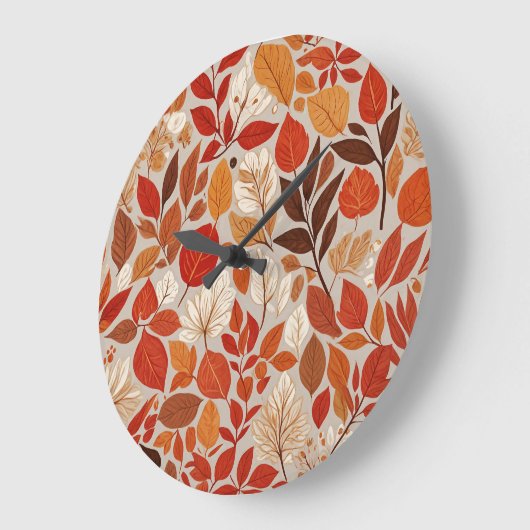 Herbstband Große Wanduhr (Winkel)