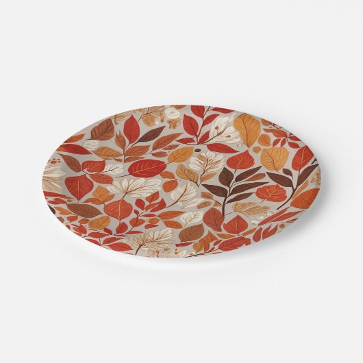 Herbstband Pappteller (Schrägansicht)