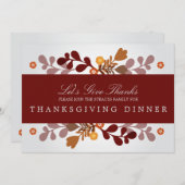 Herbstbanner-Einladung Einladung (Vorne/Hinten)