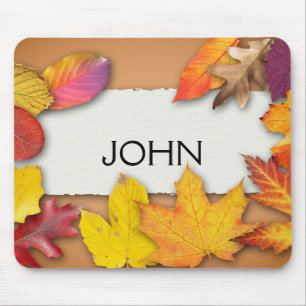 Herbstbanner Personalisiert Mousepad