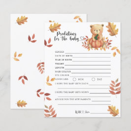 Herbstbär - Babyvorhersagen und Ratschläge