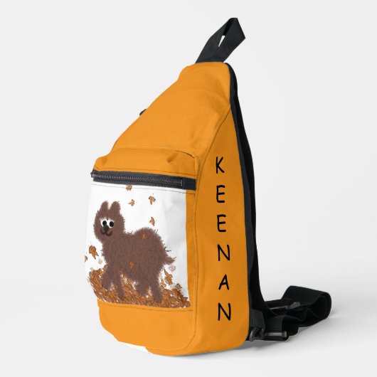 Herbstbär Crossbody Bag (Rechte Ecke)
