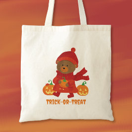 Herbstbär Halloween Süßigkeiten-Tüte Tragetasche