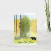 Herbstbär Karte (Vorderseite)