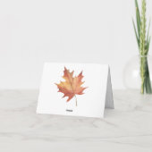 Herbstbär mit Kürbis - danke (Rückseite)
