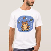 Herbstbär mit sinkenden Blätter T-Shirt (Vorderseite)