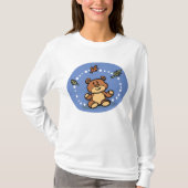 Herbstbär mit sinkenden Blätter T-Shirt (Vorderseite)