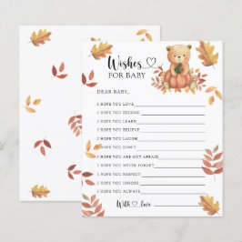 Herbstbär - Party | Babywünsche