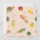 Herbstbärendusche Danke, Herbstbär Dankeskarte (Rückseite)