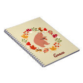 Herbstbärenspirale Foto Notebook Notizblock (Rechte Seite)