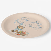 Herbstbärenspulmaschine, Vorsicht Pappteller (Schrägansicht)