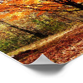 Herbstbaum, Ahornbaum im Herbstposter Poster (Ecke)
