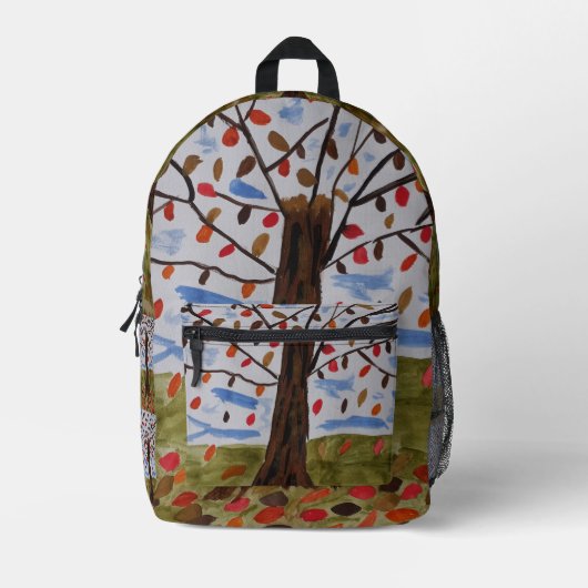 Herbstbaum Bedruckter Rucksack (Vorderseite)