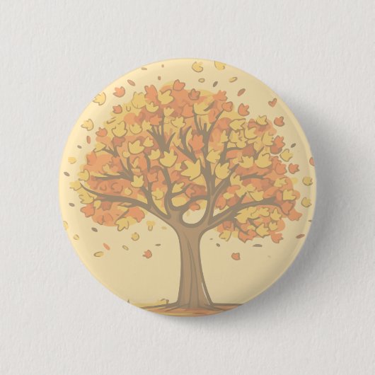 Herbstbaum Button (Vorderseite)