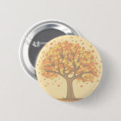Herbstbaum Button (Vorne & Hinten)