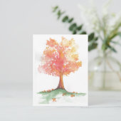 Herbstbaum Einladung (Stehend Vorderseite)