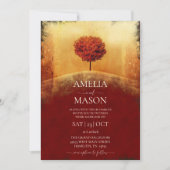 Herbstbaum-Einladung Einladung (Vorderseite)