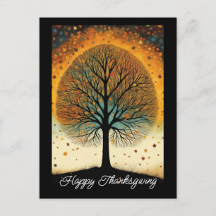 Herbstbaum-Fine-Art-Feiertag-Erntedankfest Feiertagspostkarte