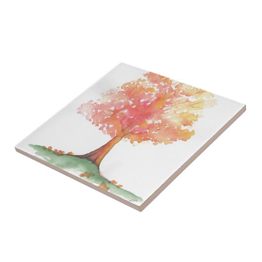 Herbstbaum Fliese (Seite)