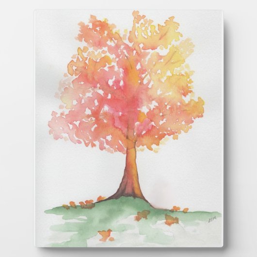 Herbstbaum Fotoplatte (Vorderseite)