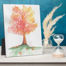 Herbstbaum Fotoplatte