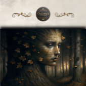 Herbstbaum Gesicht surreal Decoupage Seidenpapier