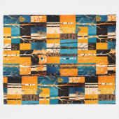 Herbstbaum Herbstleaf-Farbmuster Fleecedecke (Vorderseite (Horizontal))