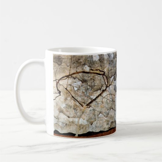 Herbstbaum in Bewegung von Egon Schiele Kaffeetasse (Links)