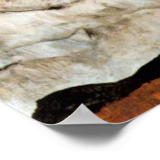 Herbstbaum in Bewegung von Egon Schiele Poster (Ecke)