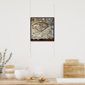 Herbstbaum in Bewegung von Egon Schiele Poster (Küche)