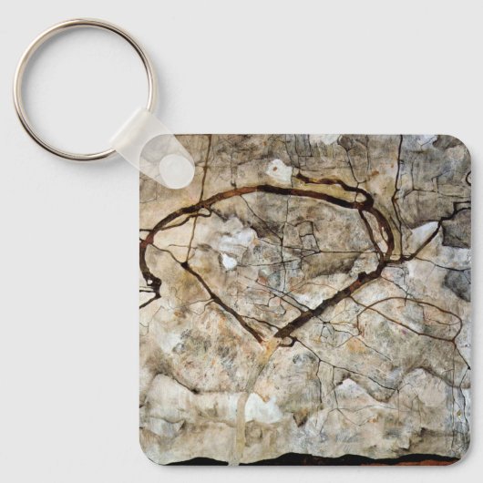 Herbstbaum in Bewegung von Egon Schiele Schlüsselanhänger (Vorderseite)