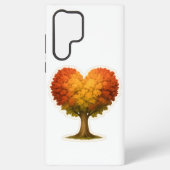 Herbstbaum in Herzform Samsung Galaxy Hülle (Rückseite)