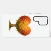 Herbstbaum in Herzform Samsung Galaxy Hülle (Rückseite (Horizontal))