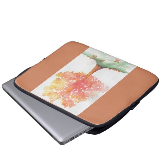 Herbstbaum Laptopschutzhülle (Vorne Knopf)