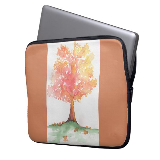 Herbstbaum Laptopschutzhülle (Vorderseite Links)
