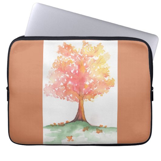 Herbstbaum Laptopschutzhülle (Vorderseite)