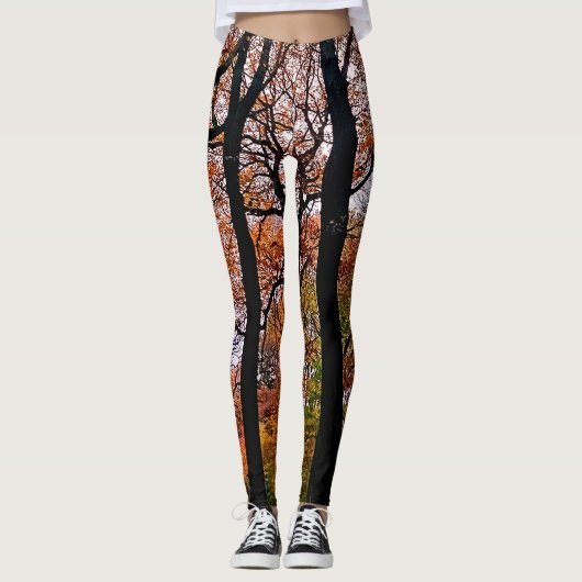 Herbstbaum Leggings (Vorderseite)
