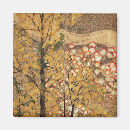 Herbstbaum Magnet (Vorne)
