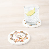 Herbstbaum Mandala Foliage Erntedank Getränkeuntersetzer (Seite)