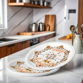 Herbstbaum Mandala Foliage Erntedank Pappteller