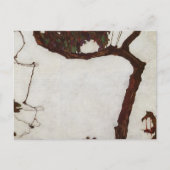 Herbstbaum mit Fuchsien Postkarte (Vorderseite)