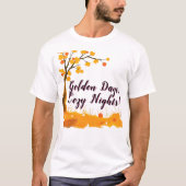 Herbstbaum mit sinkenden Blätter T-Shirt (Vorderseite)
