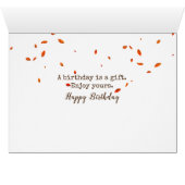 Herbstbaum mit Torn Edge Border (Innenansicht Horizontal (Unten))