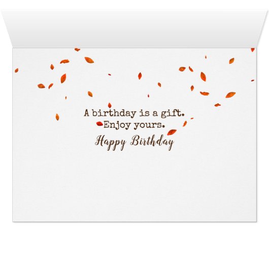 Herbstbaum mit Torn Edge Border (Innenansicht Horizontal (Unten))